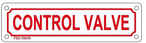 CONTROL VALVE SIGN
