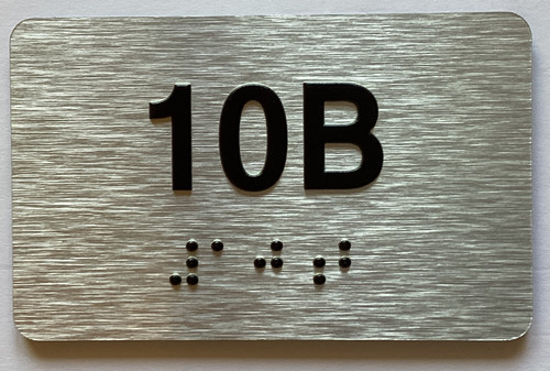 Apartment Number unit 10B Sign