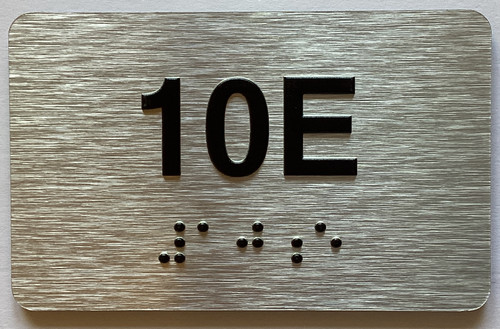 Apartment Number unit 10E Sign
