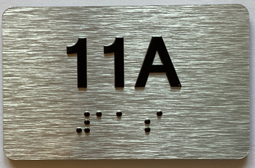 Apartment Number unit 11A Sign