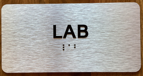 Lab Sign with Raised Letters & Grade 2 Sign