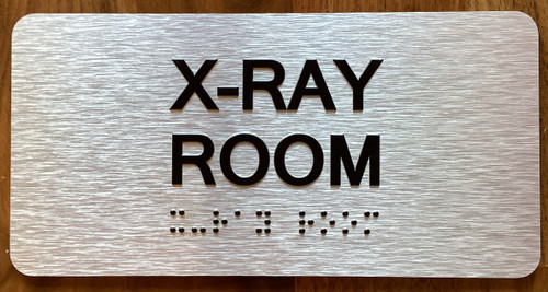 X-Ray Room Sign with Raised Letters & Grade 2 Sign