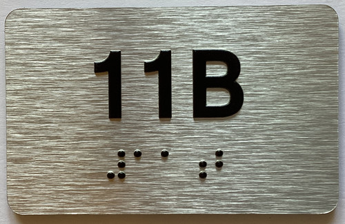 Apartment Number Sign Unit 11B Sign