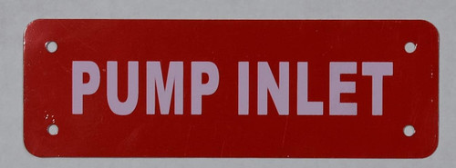 Pump Inlet Valve Sign