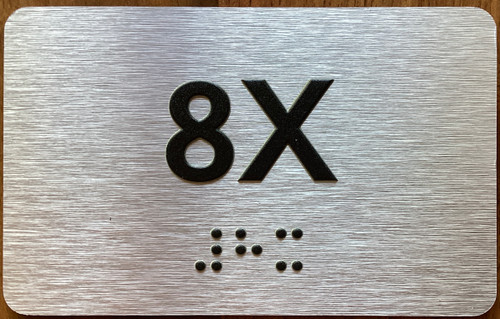 Apartment Number 8X Sign