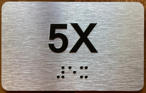Apartment Number 5X Sign