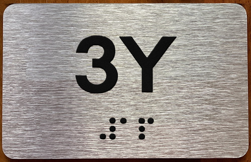 Apartment Number 3Y Sign