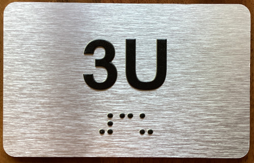 Apartment Number 3U Sign