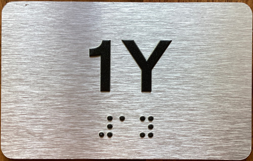 Apartment Number 1Y Sign