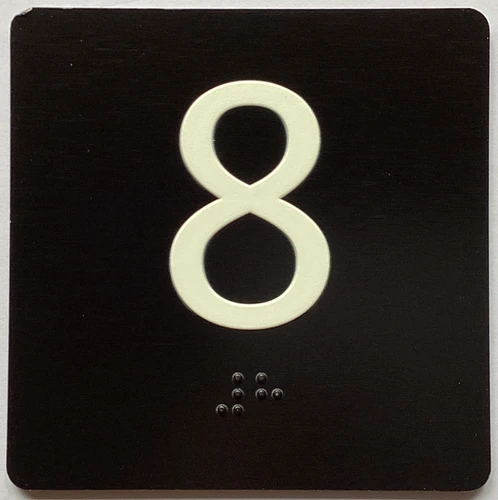 8 Sign with Raised Letters Sign