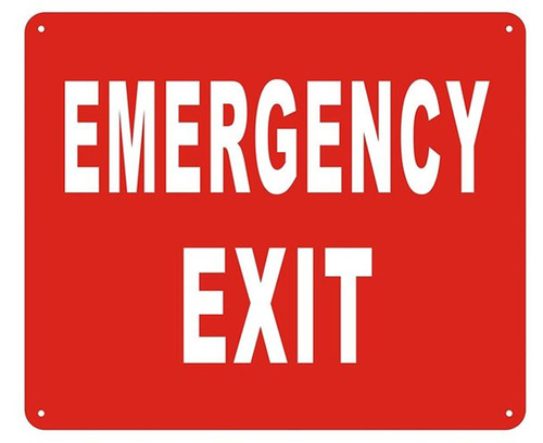 EMERGENCY EXIT SIGN -