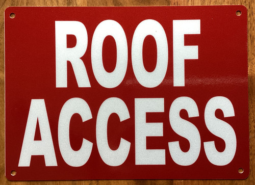 roof-access-5x7-red-aluminum-sign.jpg