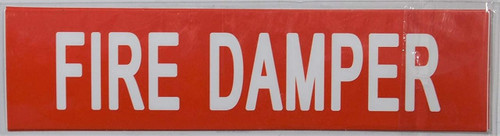 Pipe Marking- FIRE Damper Sign