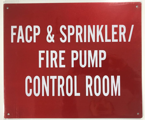 Sprinkler FIRE Pump Control Room- RED -