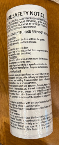 roll fdny fire safety notice roll fdny fire safety notice