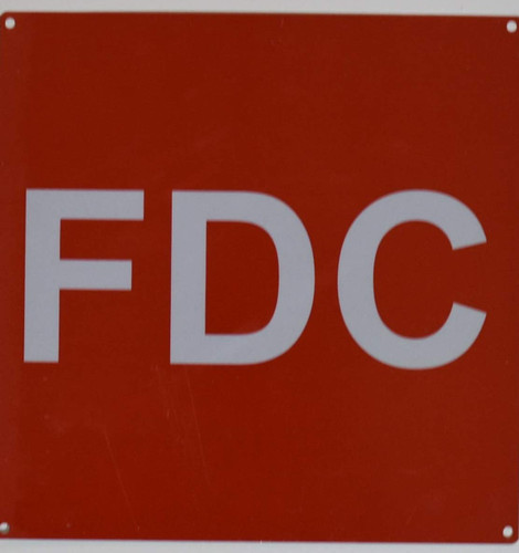 FDC Sign - FIRE Department Connection Sign FDC Sign - FIRE Department Connection Sign
