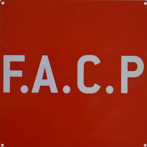F.A.C.P Sign- FIRE Alarm Control Panel Sign F.A.C.P Sign- FIRE Alarm Control Panel Sign