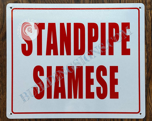 Standpipe Siamese Sign Standpipe Siamese Sign