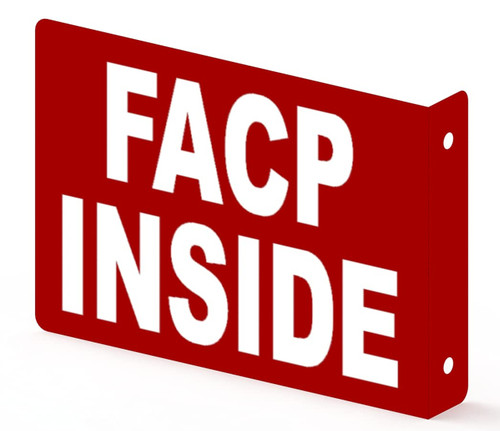 FACP Inside Projection Sign- FIRE Alarm Control Panel Inside 3D Sign FACP Inside Projection Sign- FIRE Alarm Control Panel Inside 3D Sign