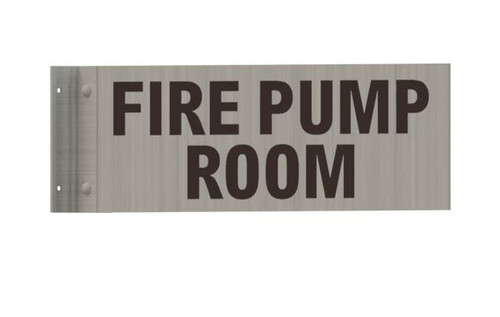 FIRE Pump Room Two-Sided/Double Sided Projecting, Corridor and Hallway FIRE Pump Room Two-Sided/Double Sided Projecting, Corridor and Hallway