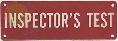Inspector's Test Sign