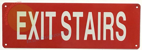 EXIT Stairs Sign