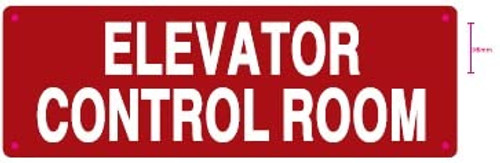 Elevator Control Room Sign