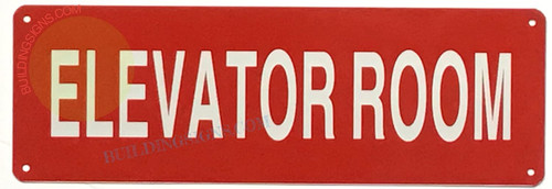 Elevator Room Sign Elevator Room Sign