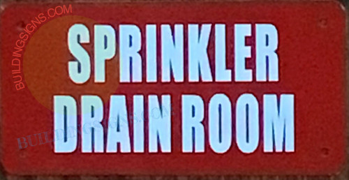 SPRINKLER DRAIN ROOM SIGN