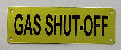 GAS SHUT-OFF GAS SHUT-OFF