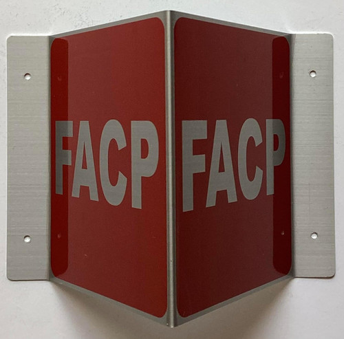 Corridor Fire alarm control panel sign-FACP Hallway sign