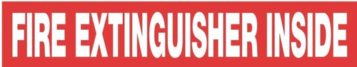 FIRE Extinguisher Inside Sticker