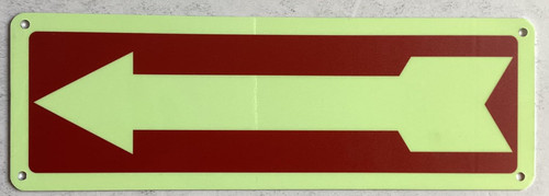 Photoluminescent ARROW SIGN/GLOW IN THE DARK ARROW SIGN Photoluminescent ARROW SIGN/GLOW IN THE DARK ARROW SIGN