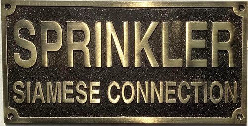 Cast Aluminum Sign - cast bronze color/cast brass color Cast Aluminum Sign - cast bronze color/cast brass color