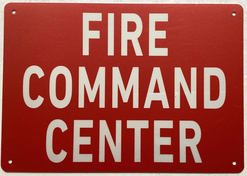 Fire Command Center sign