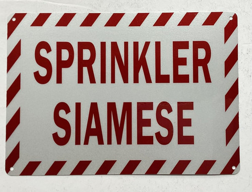 Sprinkler Siamese Sign Sprinkler Siamese Sign