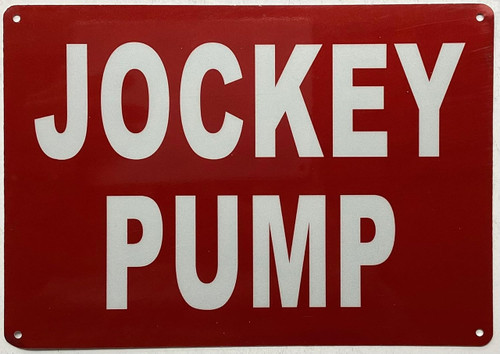 Jockey pump sign Jockey pump sign