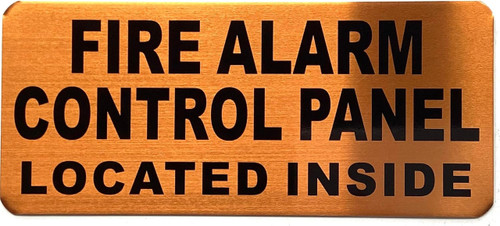 FIRE ALARM CONTROL PANEL LOCATED INSIDE SIGN FIRE ALARM CONTROL PANEL LOCATED INSIDE SIGN