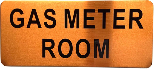 GAS METER ROOM SIGN GAS METER ROOM SIGN