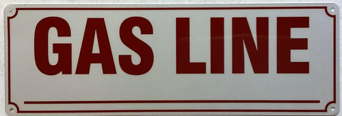 GAS LINE SIGN