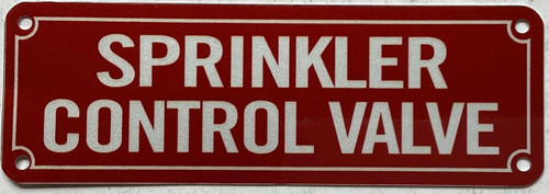 SPRINKLER CONTROL VALVE SIGN