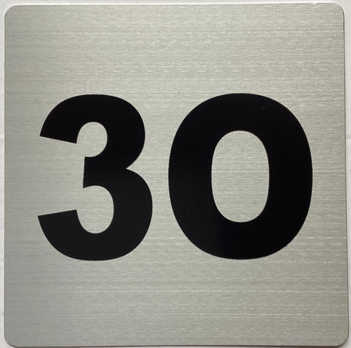Apartment number 3O sign