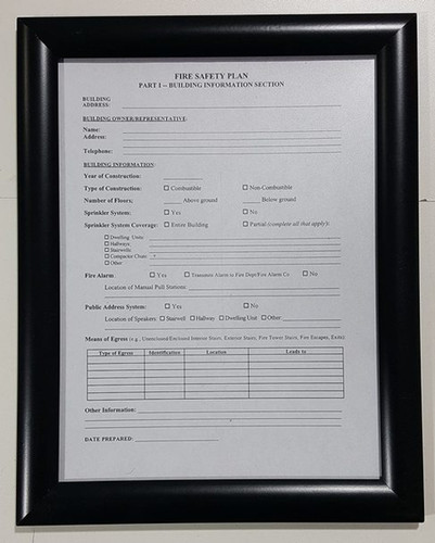 Fire Safety Plan Frame - Fire Safety Plan Frame -