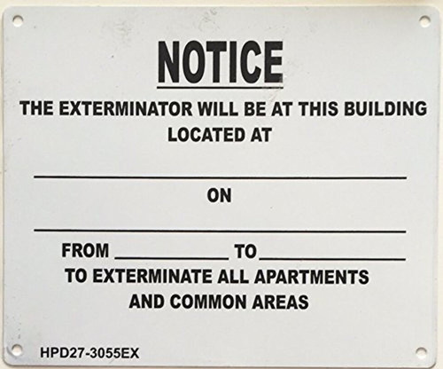 Exterminator SIGN Exterminator SIGN