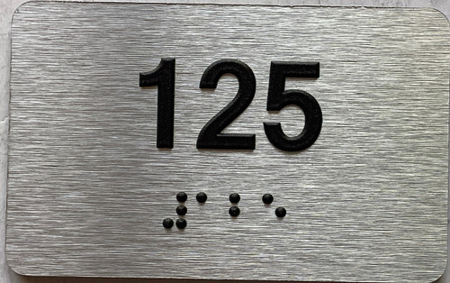 ADA APARTMENT NUMBER 125 SIGN