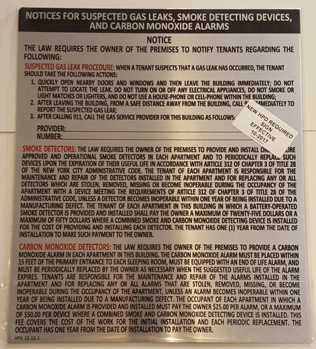 hpd combined sign notice