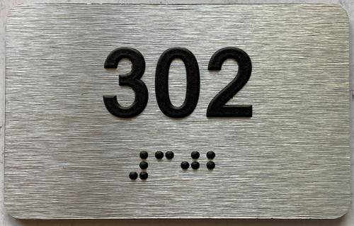 ADA APARTMENT NUMBER 302 SIGN