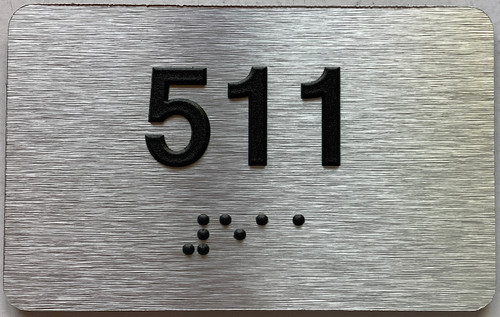 ADA APARTMENT NUMBER 511 SIGN