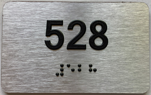 ADA APARTMENT NUMBER 528 SIGN