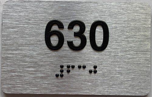 ADA APARTMENT NUMBER 630 SIGN